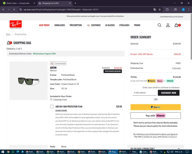 Ray-Ban Discount Codes - $10 Off (4 Verified) Aug 2025