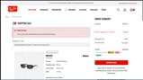 Ray-Ban coupon verification screenshot