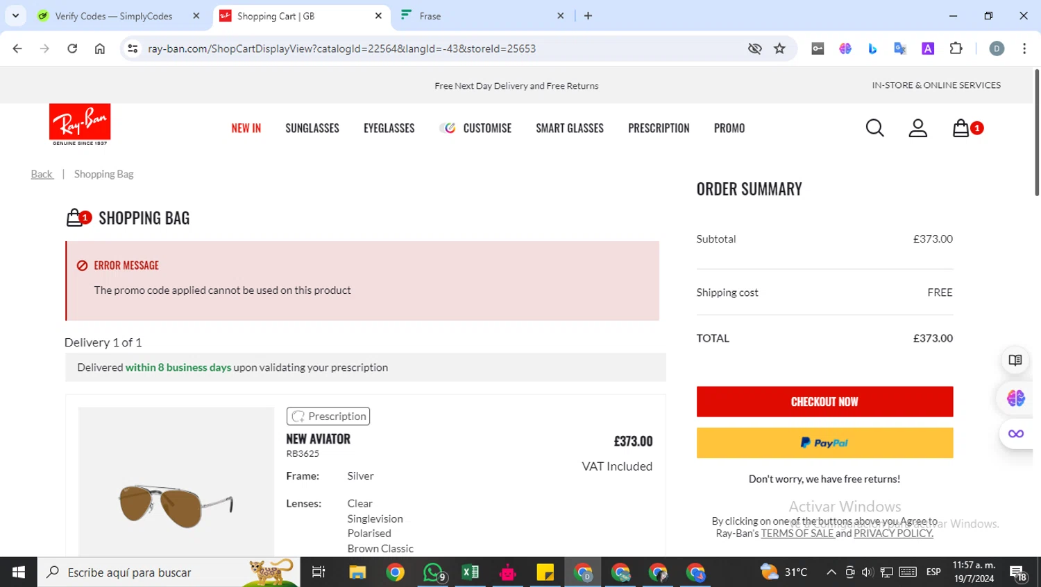RayBan Promo Codes 25 Off Coupons in August 2024 SimplyCodes