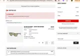 Ray-Ban coupon verification screenshot