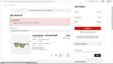 Ray-Ban coupon verification screenshot