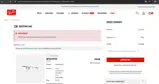 Ray-Ban coupon verification screenshot