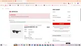 Ray-Ban coupon verification screenshot