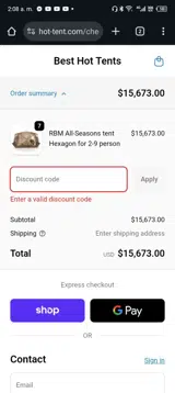 HALLOWEEN10 coupon verification screenshot