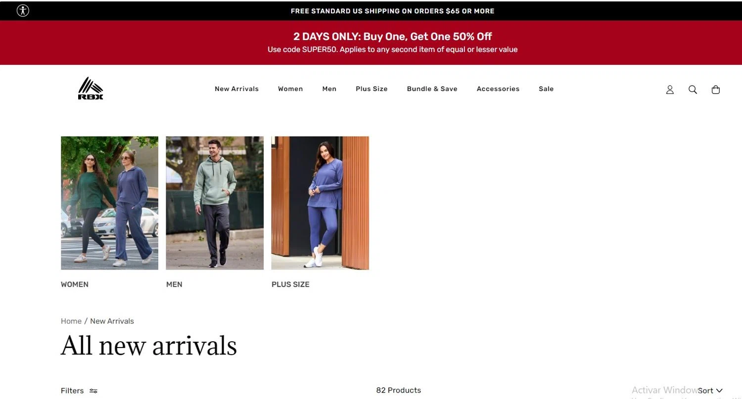 RBX Active coupon code screenshot showing code super50 applied at RBX Active checkout page. Uploaded by SimplyCodes community member RoYoK88 on Feb 7, 2026