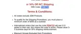 RC4WD coupon verification screenshot