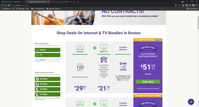 Astound Broadband checkout page showing Astound Broadband coupon code box | Screenshot taken by SimplyCodes community member on Jul 27, 2021