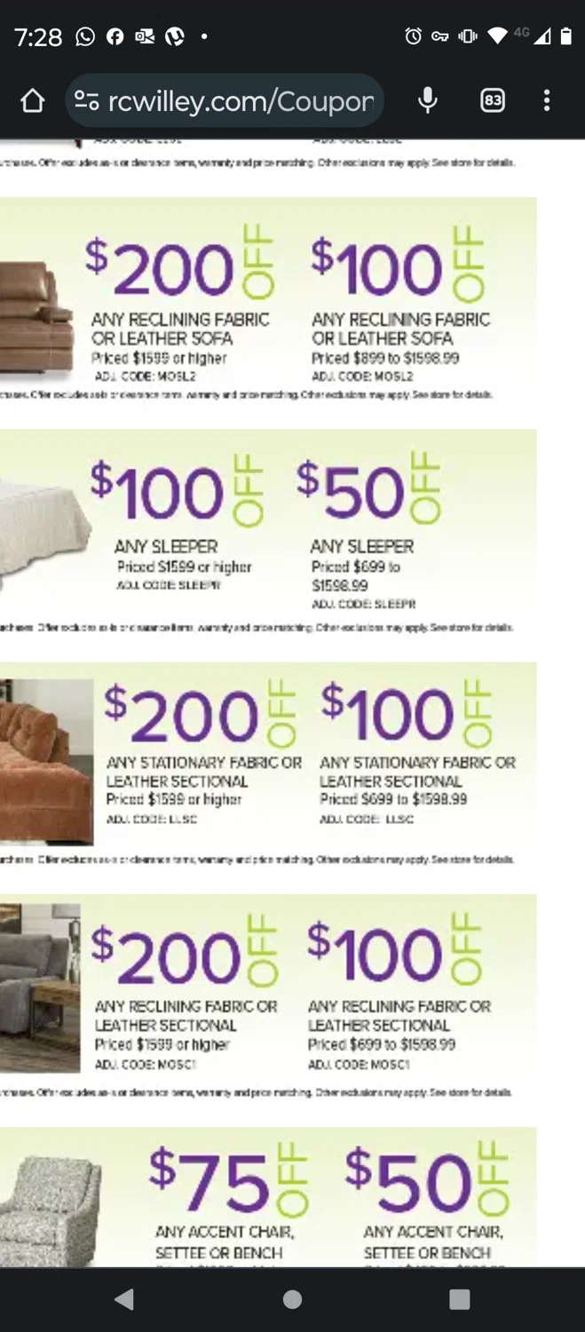 how to use Rcwilley coupons