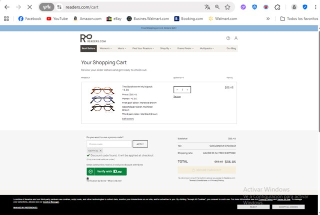 Readers.com checkout page showing Readers.com coupon code box | Screenshot taken by SimplyCodes community member on Sep 6, 2025