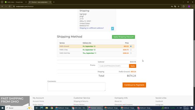 Ready Made RC checkout page showing Ready Made RC promo code box | Screenshot taken by SimplyCodes community member on Sep 10, 2025