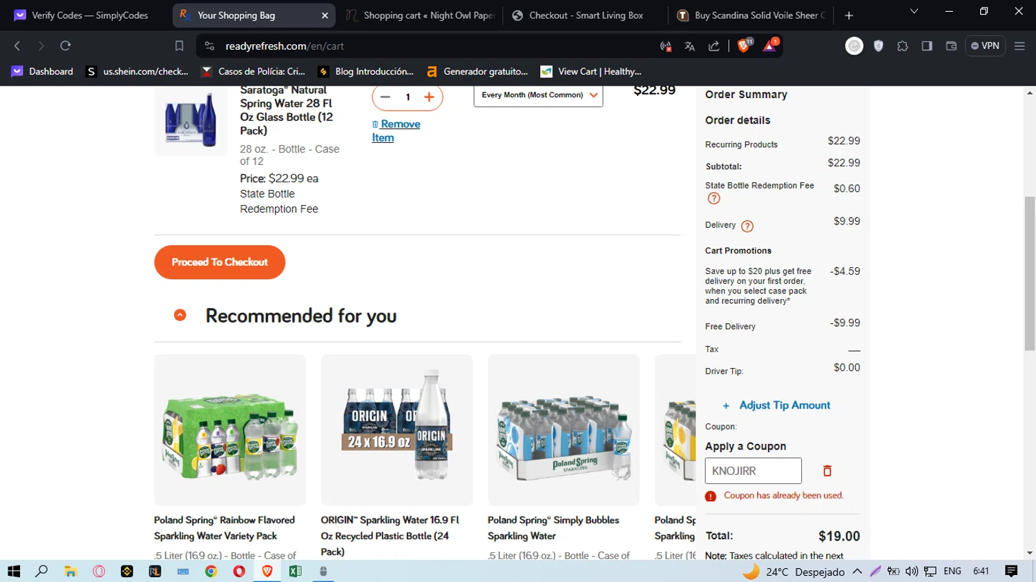 how to use ReadyRefresh coupons