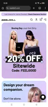RealDoll coupon verification screenshot