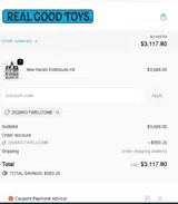 2026RGTWELCOME coupon verification screenshot