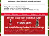 TINSEL2025 coupon verification screenshot