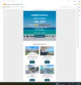 RealJoy Vacations coupon verification screenshot