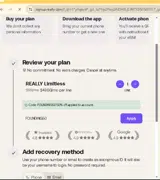 FOUNDING50 coupon verification screenshot