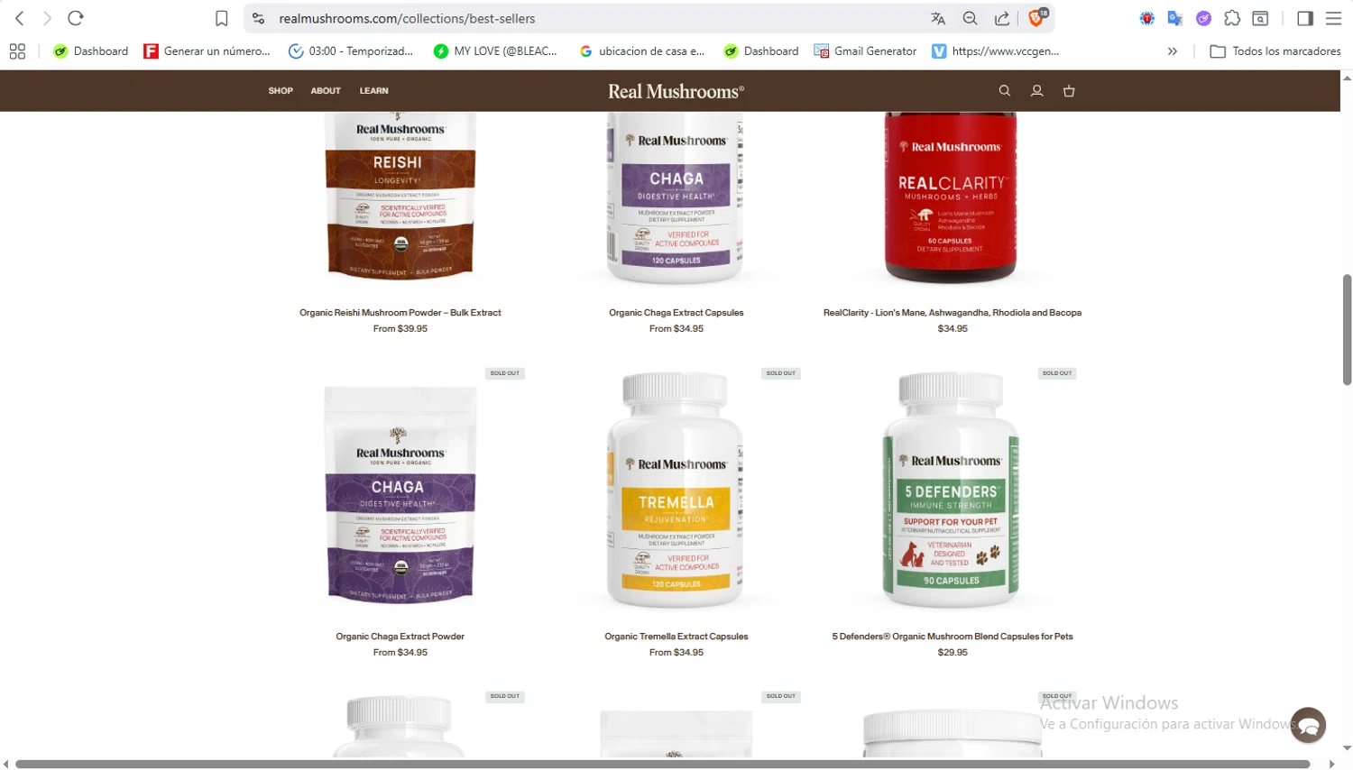 Real Mushrooms discount code screenshot showing code FIRST20P applied at Real Mushrooms checkout page. Uploaded by SimplyCodes community member VoucherFalcon3942 on Jan 13, 2026