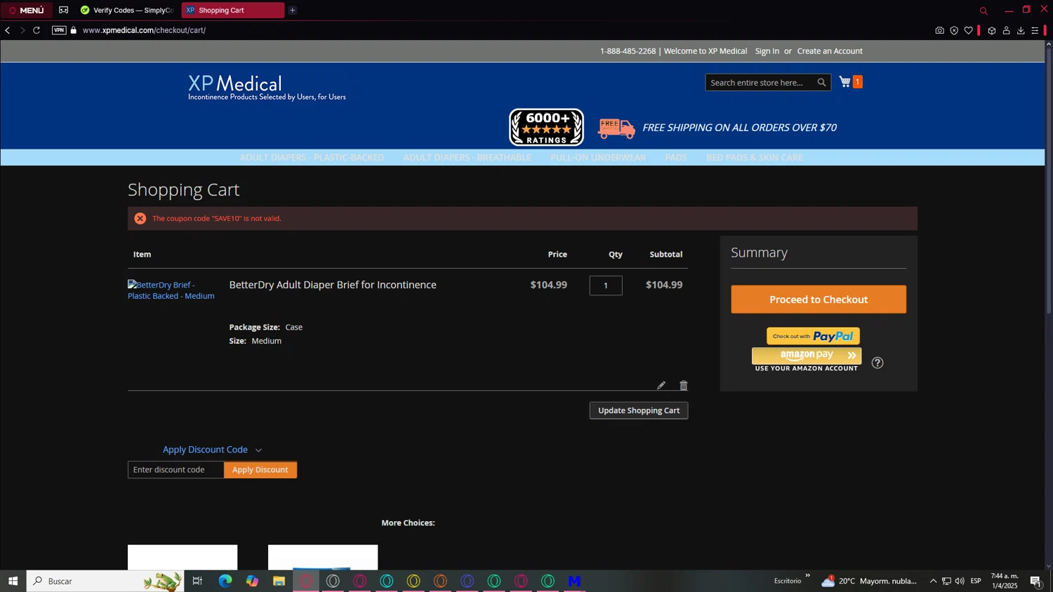 RealSilk Life promo code screenshot showing code SIMPLYCODES15 applied at RealSilk Life checkout page. Uploaded by SimplyCodes community member SaleCurator1460 on Apr 1, 2025