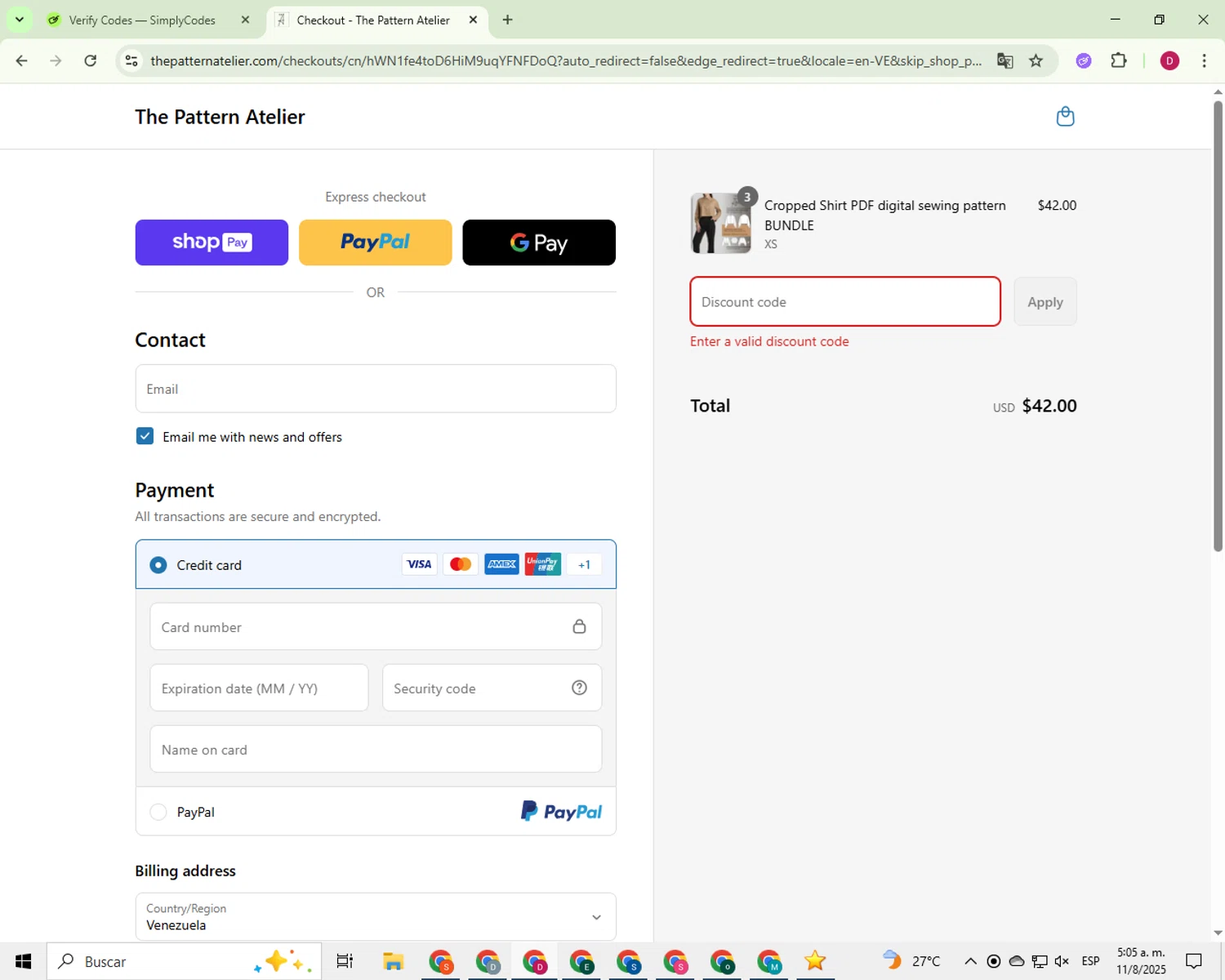 Reap Weaponries promo code screenshot showing code Breach applied at Reap Weaponries checkout page. Uploaded by SimplyCodes community member 000005 on Aug 11, 2025
