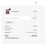 ANGELA coupon verification screenshot