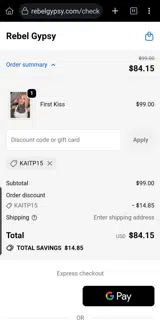 KAITP15 coupon verification screenshot