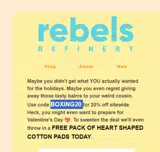BOXING20 coupon verification screenshot