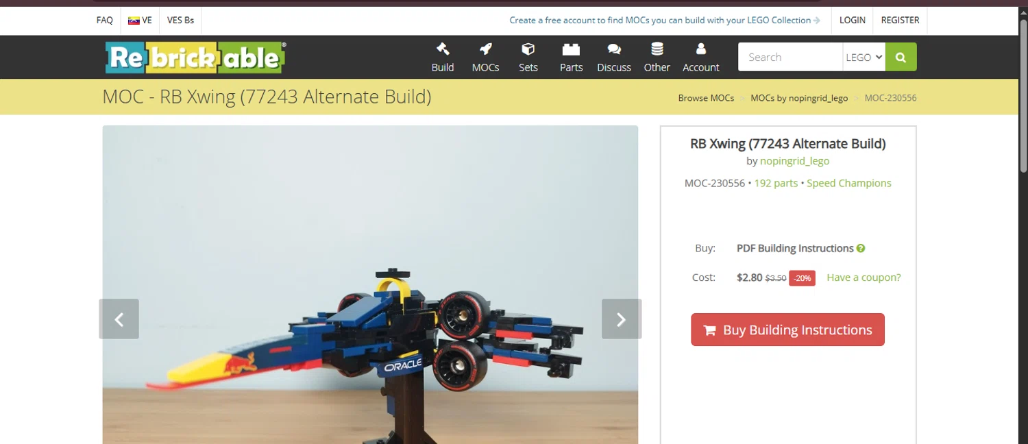 Rebrickable coupon code screenshot showing code DAILYWEEKLYBUILDS applied at Rebrickable checkout page. Uploaded by SimplyCodes community member ashe1986 on Dec 23, 2025
