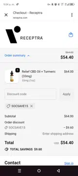 SOCSAVE15 coupon verification screenshot
