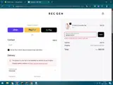 REC GEN coupon verification screenshot