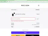 REC GEN coupon verification screenshot