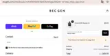 REC GEN coupon verification screenshot