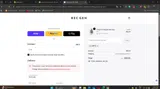 REC GEN coupon verification screenshot