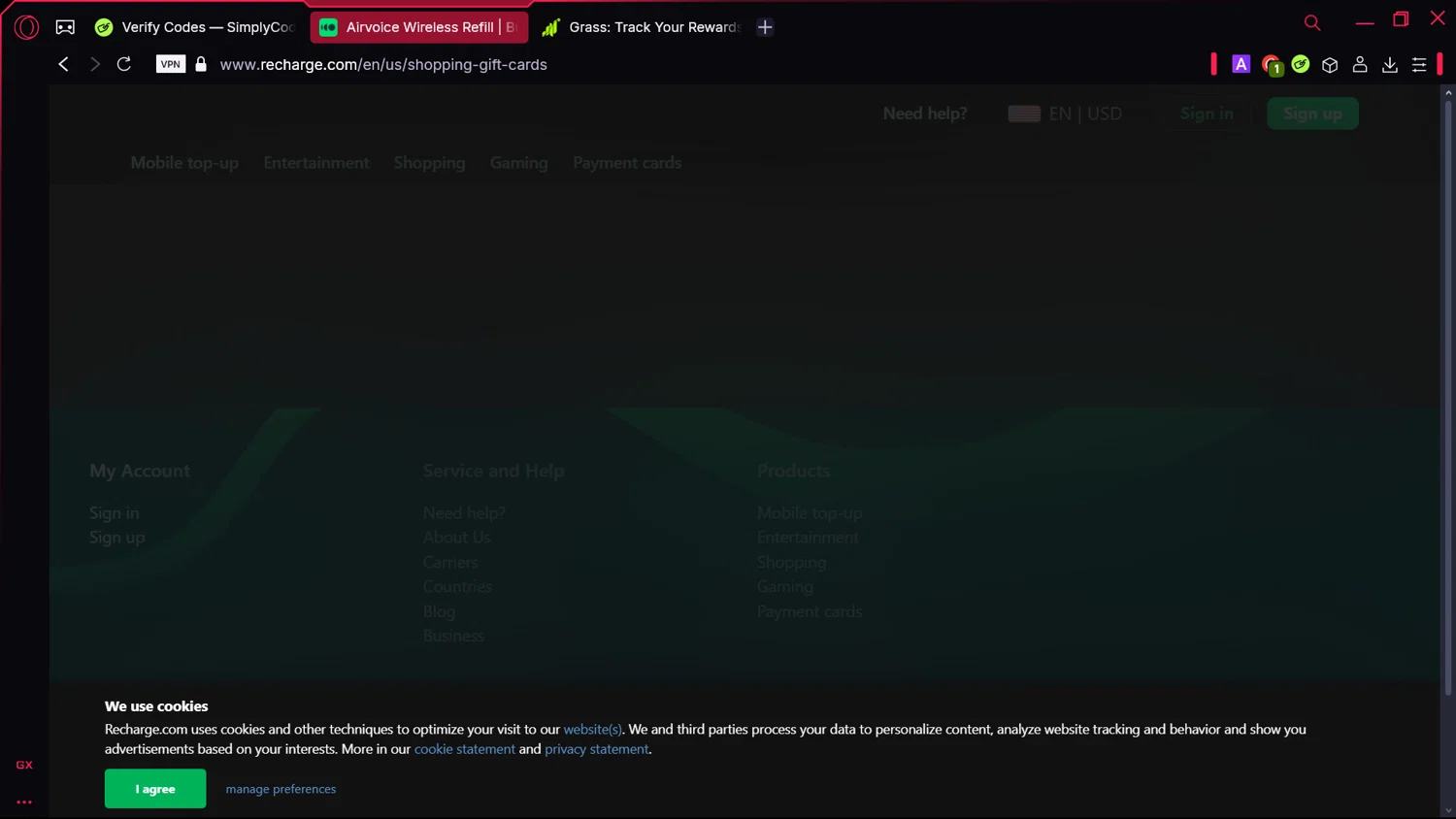 recharge.com promo code screenshot showing code TAKE20 applied at recharge.com checkout page. Uploaded by SimplyCodes community member Elsuanfonson on Jan 26, 2025