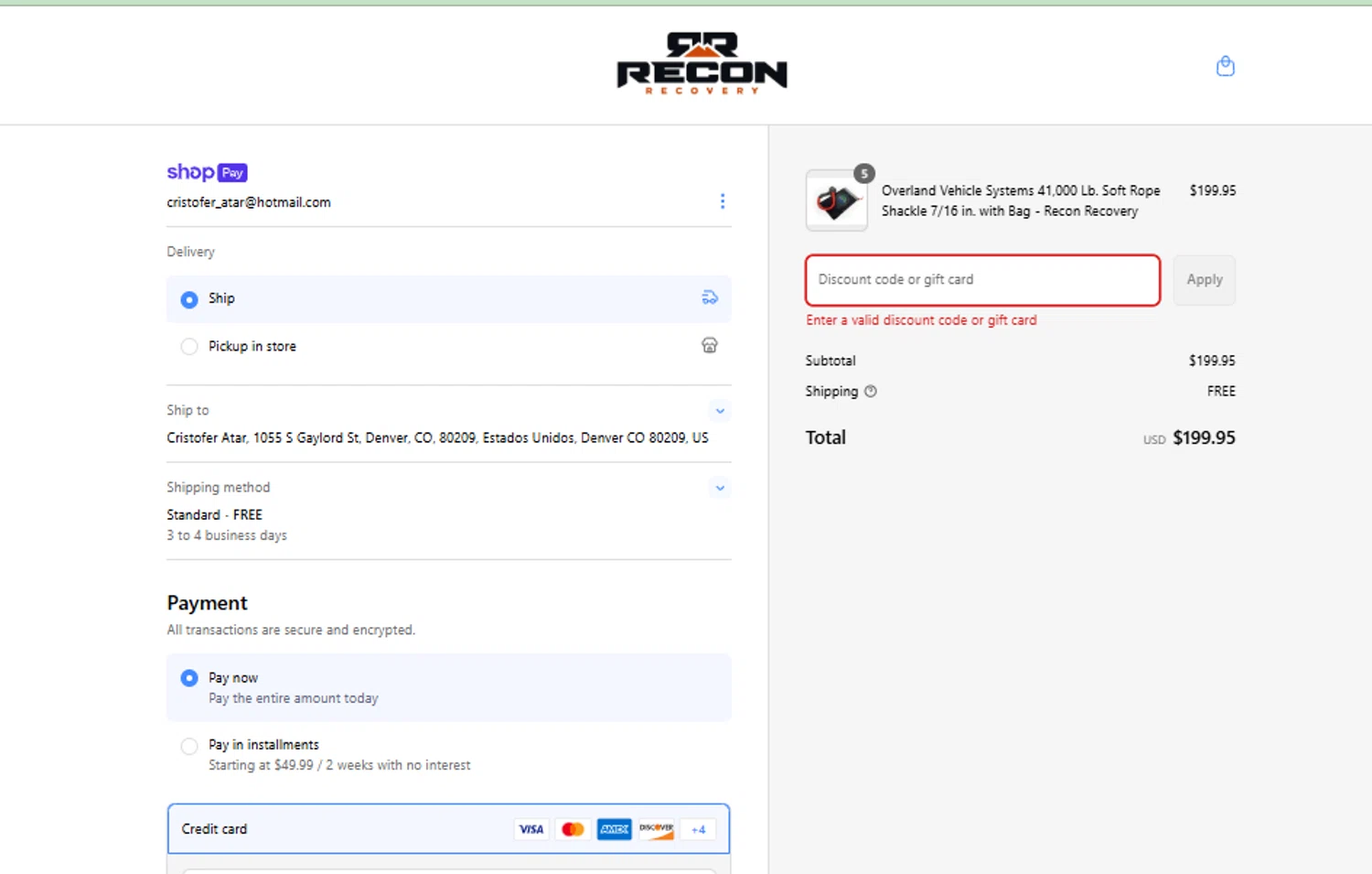 Reconrecovery promo code screenshot showing code SAVE5 applied at Reconrecovery checkout page. Uploaded by SimplyCodes community member Mari_perez on Jun 22, 2025