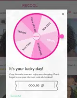 COOL50 coupon verification screenshot