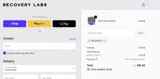 Recovery Labs coupon verification screenshot
