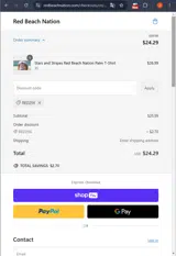 Red256 coupon verification screenshot