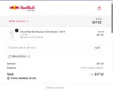 Red Bull coupon verification screenshot