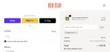 REDCLAY15 coupon verification screenshot