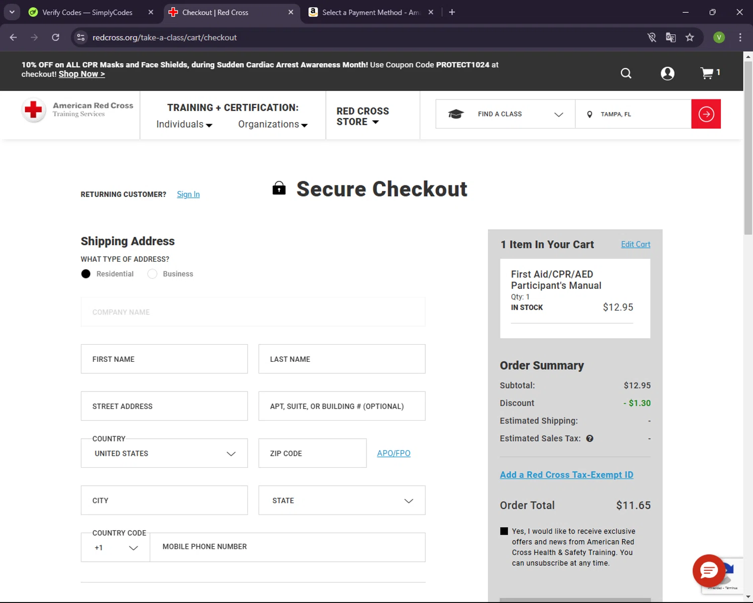 how to use Red Cross Store coupons