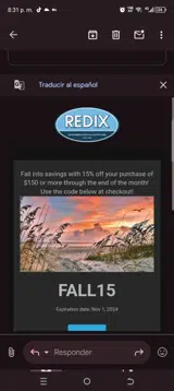 Fall15 coupon verification screenshot