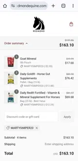 Martysimper20 coupon verification screenshot