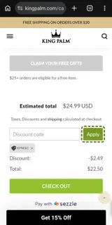 senior2526 coupon verification screenshot
