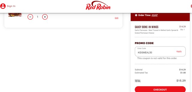 Red Robin Promo Codes 2 Verified 50 Off W Code Mar 2025