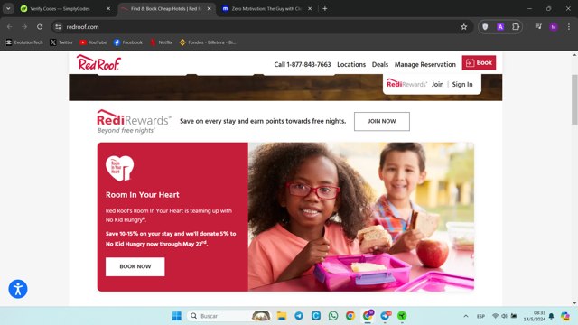 Red Roof checkout page showing Red Roof promo code box | Screenshot taken by SimplyCodes community member on May 14, 2024
