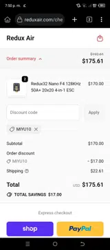 MIYU10 coupon verification screenshot