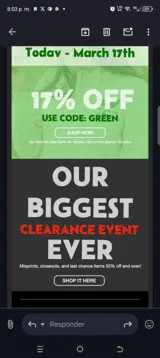 Red White Blue Apparel coupon verification screenshot