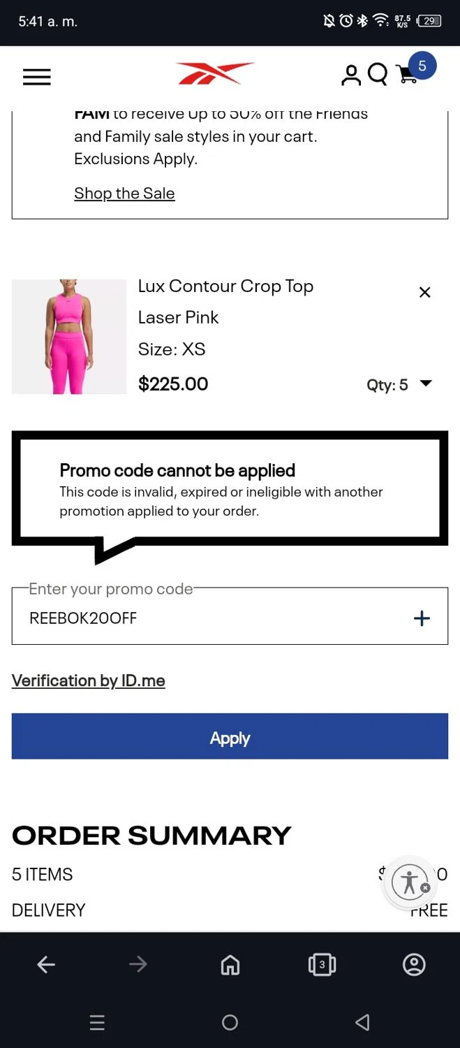 Reebok Promo Codes 15 Off September 2024