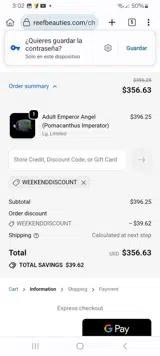 WEEKENDDISCOUNT coupon verification screenshot