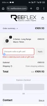 MILES15 coupon verification screenshot